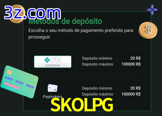 O cassino SKOLPG oferece uma grande variedade de métodos de pagamento